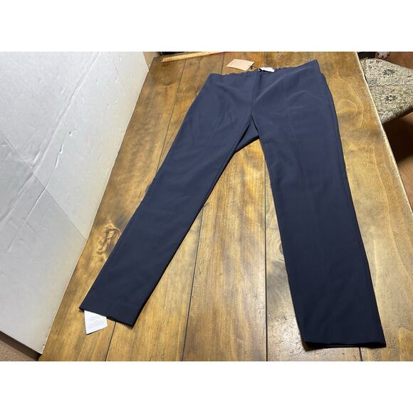 M.M. Lafleur Foster Pants Powerstretch Blue Stretch High Rise Slim Size +1 NWT - Picture 1 of 16